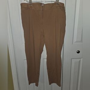 Liz Claiborne Pants Womens Size 18 Khaki/ Tan  Trouser Skinny Super Stretch